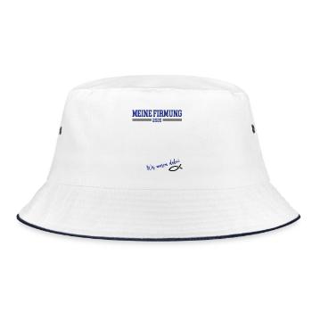 My Confirmation 2026 Guestbook Outfit Church Baptism - Bucket Hat - white/navy - Front