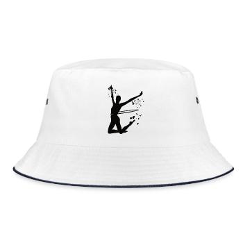 Gymnastics Hoops Rhythmic Gymnastics - Bucket Hat - white/navy - Front