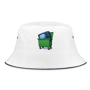 TRASH TV - geek & scifi - Bob - blanc/marine - Devant