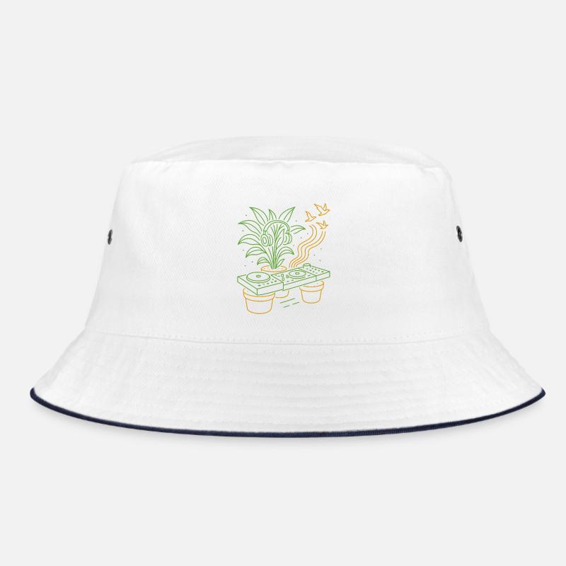 Green Groove DJ Plants Bucket Hat