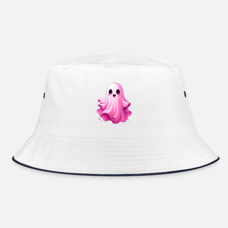 Cute Pink Ghost Bucket Hat