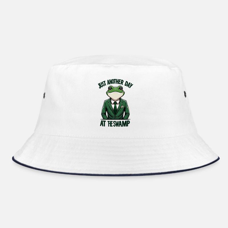 Frog in a Suit – Swamp Day Bucket Hat