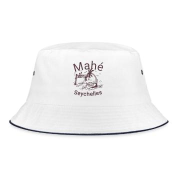 Mahé Paradise - Bucket Hat - white/navy - Front