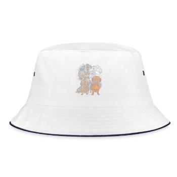 Teckel dans la lune spatiale - Bob - blanc/marine - Devant