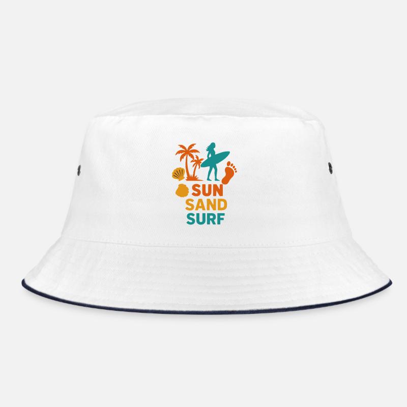 Sun Sand Surf | Surfer Beach Shirt Bucket Hat
