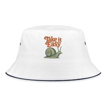 Take It Calm, Snail Rétro - Bob - blanc/marine - Devant