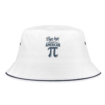 Bye Bye Miss American Pi - Bucket Hat - white/navy - Front