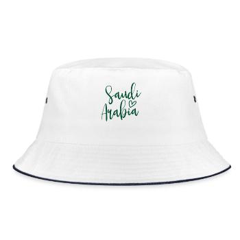 Arabie Saoudite – Cœur des femmes, amour pour l’Arabie saoudite - Bob - blanc/marine - Devant