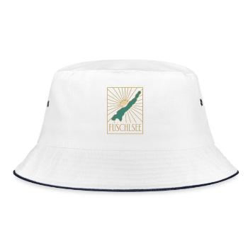 Fuschlsee Sunbeam Vintage - Bucket Hat - white/navy - Front