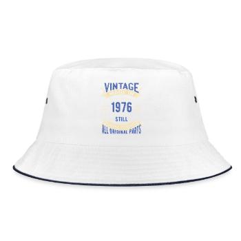 Vintage 1976 Still Going Strong - Bucket Hat - white/navy - Front