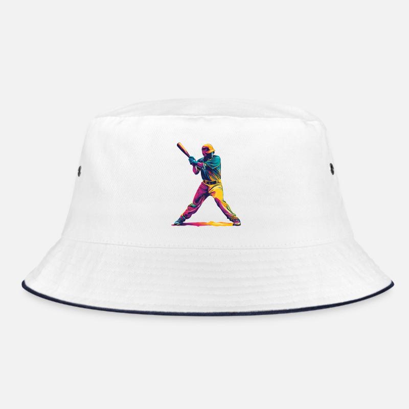 Color Explosion Baseball Bat Bucket Hat