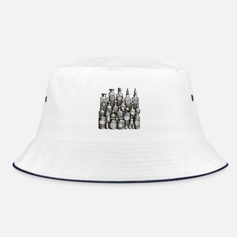 Antique Bottle Collection Bucket Hat