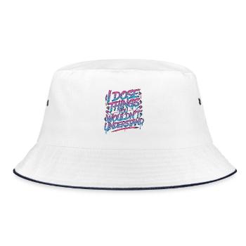Hospital Pharmacist I Dose Things Pharmaceutical - Bucket Hat - white/navy - Front