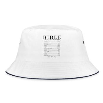 Numéros d’urgence bibliques Conception de la foi chrétienne - Bob - blanc/marine - Devant
