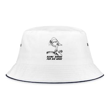 Keine Gnade für die Wade - Rennrad Sport - Bucket Hat - Weiß/Navy - Vorne