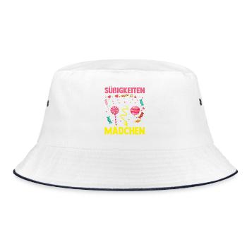 Sweets Sweet Tooth Cute Girl - Bucket Hat - white/navy - Front
