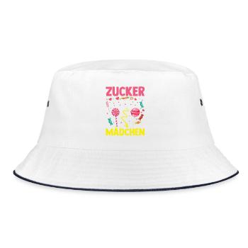 Sweets Sweet Tooth Cute Girl - Bucket Hat - white/navy - Front