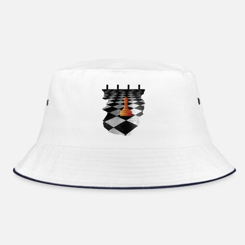 Pion orange sur un échiquier noir et blanc Bob