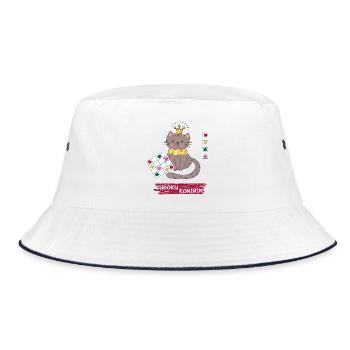 Sudoku Queen - Bucket Hat - white/navy - Front
