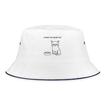 Drôle de design de chat - Bob - blanc/marine - Devant