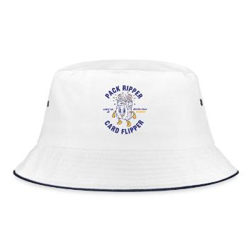 Pack Ripper Card Flipper Collect Em All Cardgod - Bucket Hat - white/navy - Front