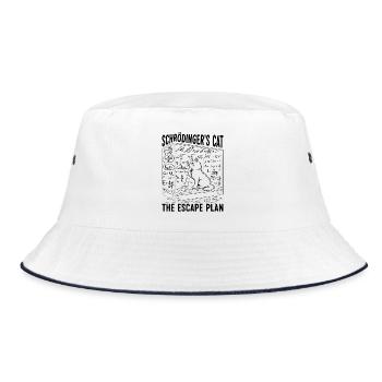 Schrödinger's Cat The Escape Plan - Bucket Hat - white/navy - Front