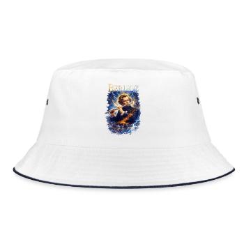 Berlioz Flöte Sturmklang - Bucket Hat - Weiß/Navy - Vorne