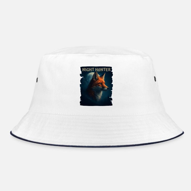 Fox in the Night Forest Bucket Hat