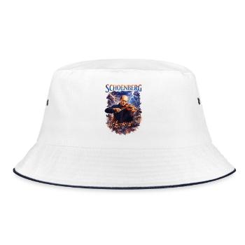 Violin in the Storm: Lightning Music - Bucket Hat - white/navy - Front