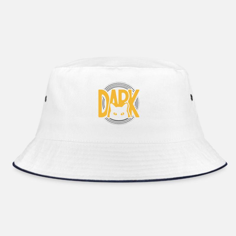 DARK Cat Eyes Minimal Design Bucket Hat