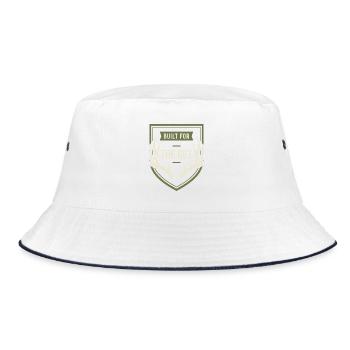 White-tailed hunter White-tail hunting Deer hunting - Bucket Hat - white/navy - Front