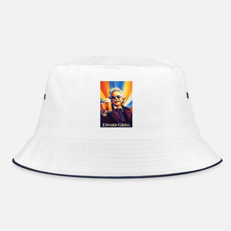 Retro Komponist mit Bierglas Bucket Hat