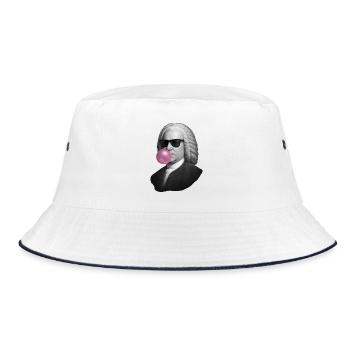 Baroque Pop with Bubblegum - Bucket Hat - white/navy - Front