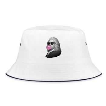 Baroque Bubble Pop - Bucket Hat - white/navy - Front