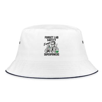 Chemistry Humor Shirt for Science Nerds - Bucket Hat - white/navy - Front