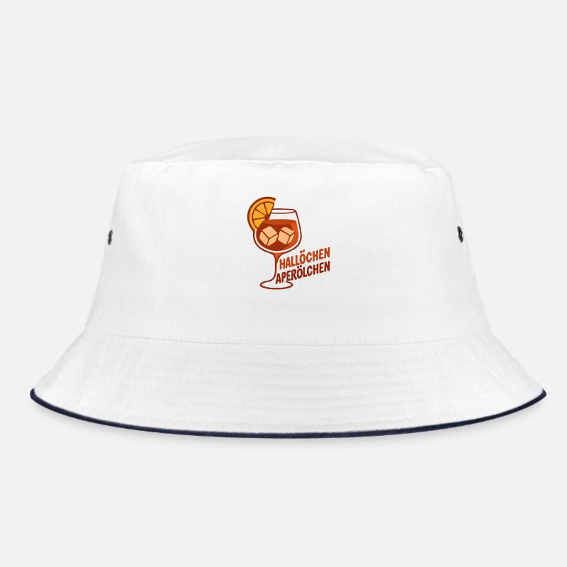 Hallöchen Aperölchen Party Spritz Geschenkidee Bucket Hat