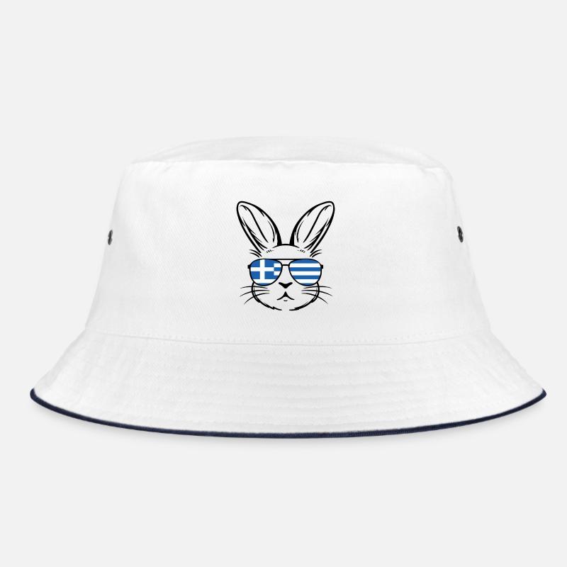 Drapeau grec de Pâques Lapin de Pâques Bob
