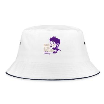 Heute die Regeln brechen - Bucket Hat - Weiß/Navy - Vorne