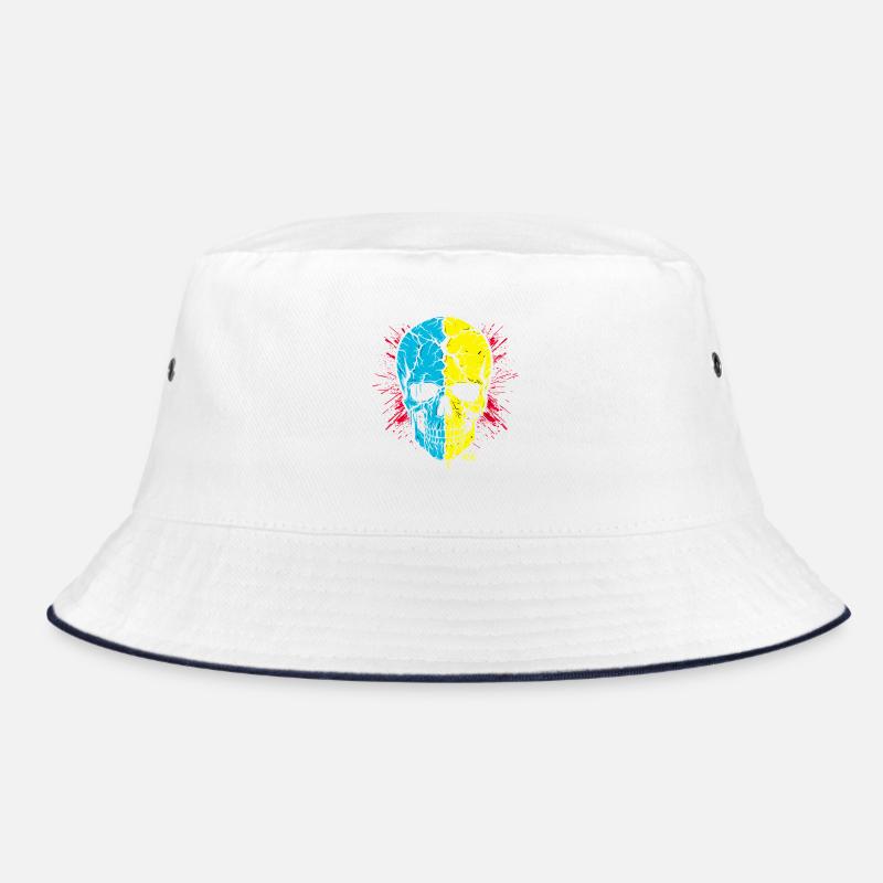 Skull Split Neon Palette Bucket Hat