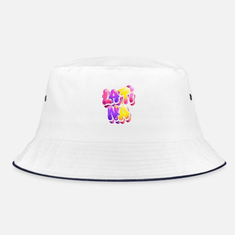Neon Graffiti Lettering Gradient Bucket Hat