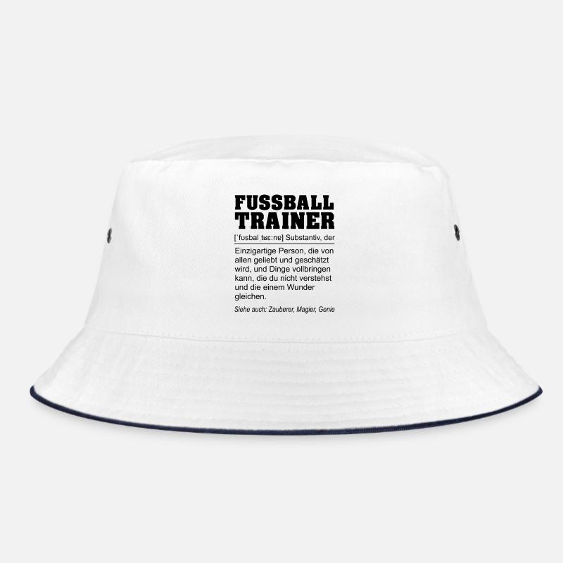 Lustige Definition Fußballtrainer Geschenk Bucket Hat