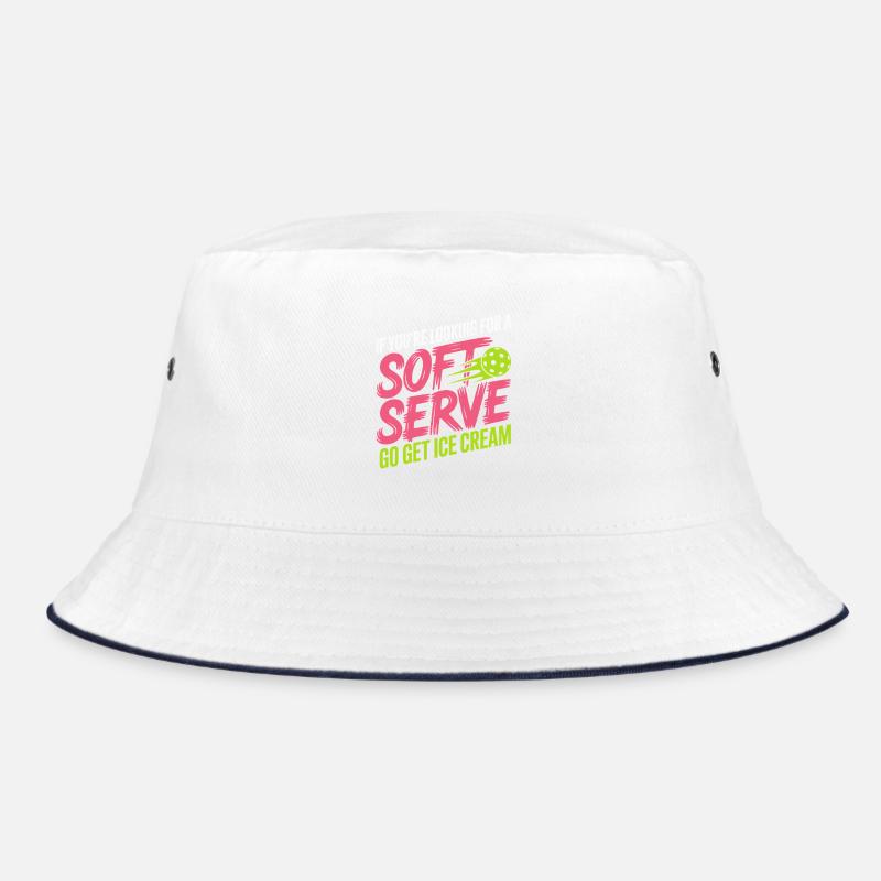 Pickleball Spieler Looking For Soft Serve Dinking Bucket Hat