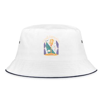 Local comedian - Bucket Hat - white/navy - Front