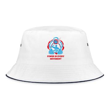 PouvoirInTousMouvements - Bob - blanc/marine - Devant