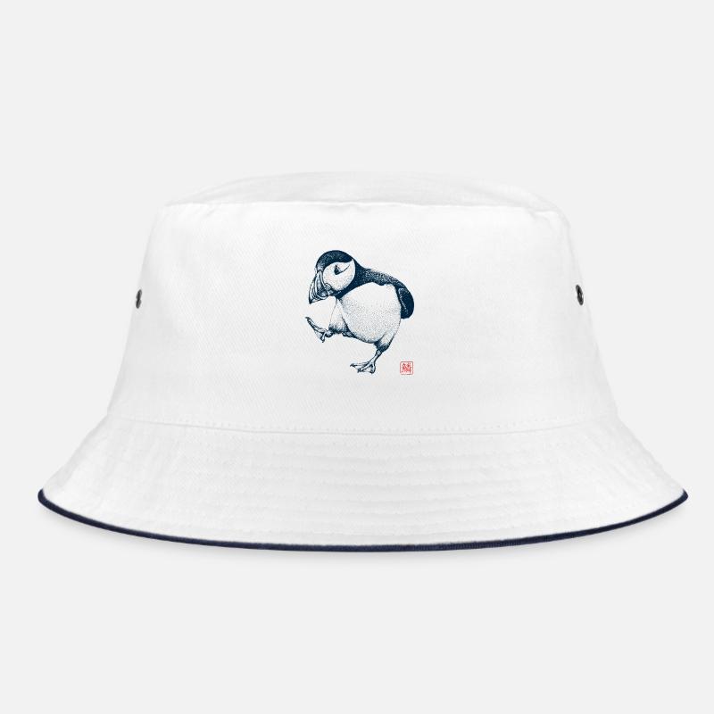 Puffin mit Kanji Stempel Bucket Hat
