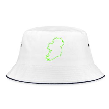 Outline Ireland - Bucket Hat - white/navy - Front