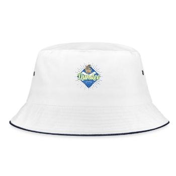 Dundee UK City Scotland Retro Flag Vintage - Bucket Hat - white/navy - Front