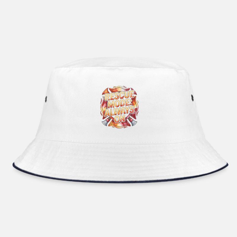 Fire Lieutenant Rescue Mode Always On Firefighting Bucket Hat