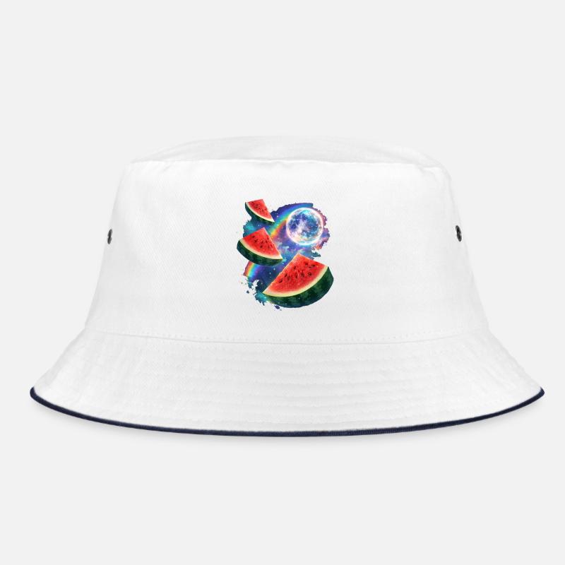 Space Melon Neon Cosmos Bucket Hat