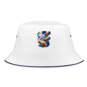 Kosmos Burrito Galaxy - Bucket Hat - white/navy - Front